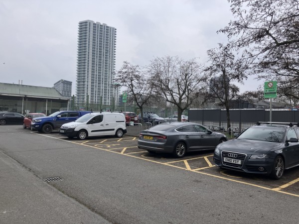 Parking on Stronghold Climbing Centre, N15