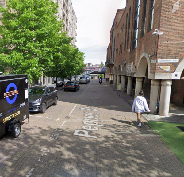 Parking on Pepper Street, E14