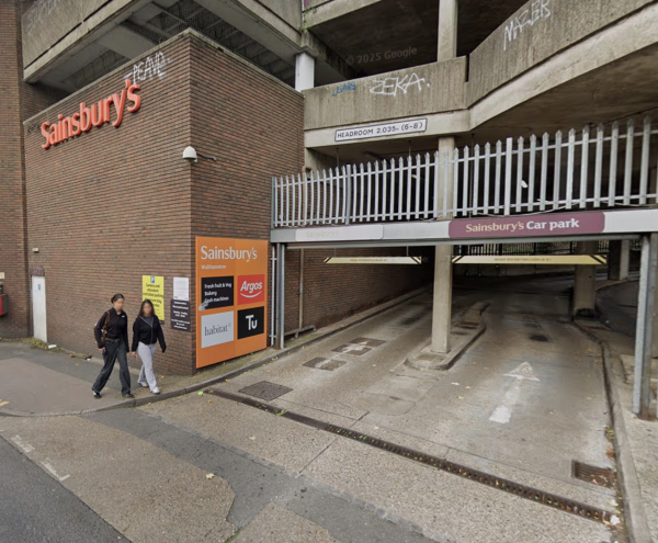 Parking on Sainsbury's Walthamstow, E17