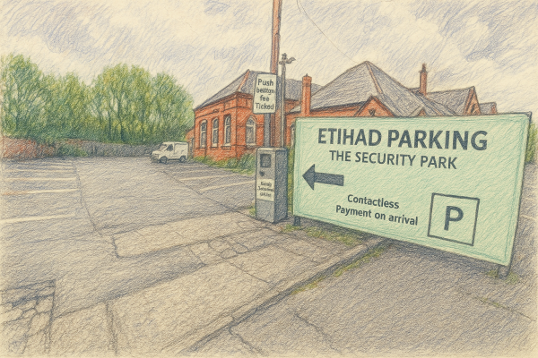 Parking on The Security Car park, Eithad Parking, M11
