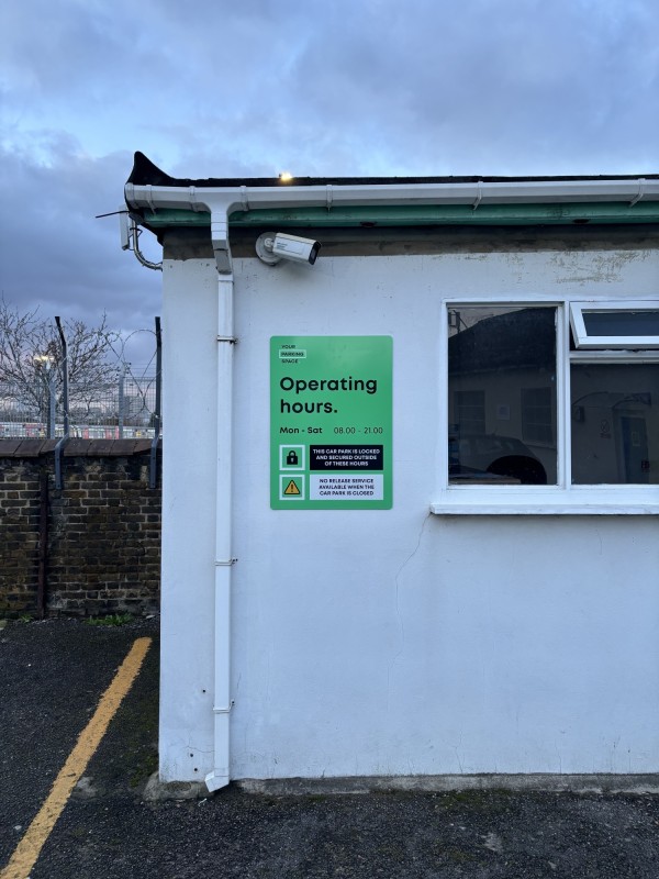 Parking on Alpha Building Services Engineering, E15