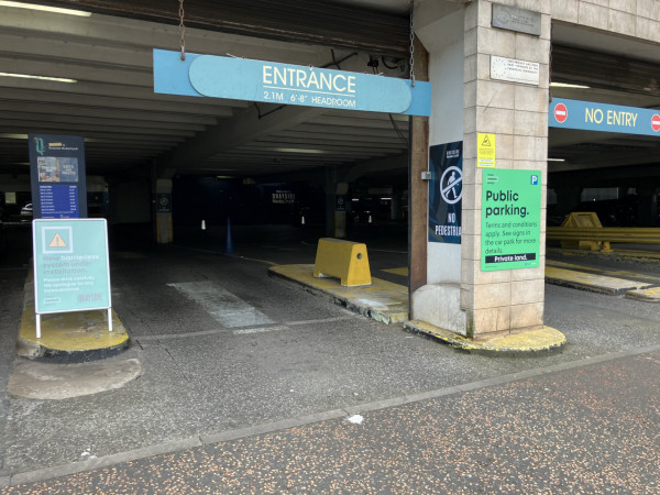 Parking at Quayside Shopping Centre, M50